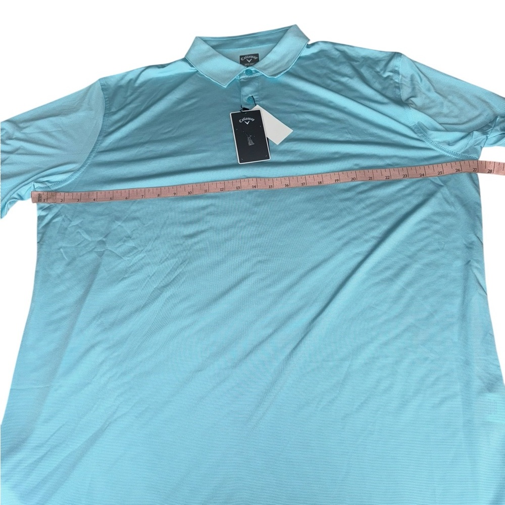 NWT Callaway Men's Aqua Polo Golf Shirt Size XL - Picture 5 of 10